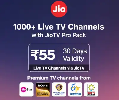 Reliance Jio Launches JioTV Pro Pack: Over 1000 Live TV Channels at Just Rs 55