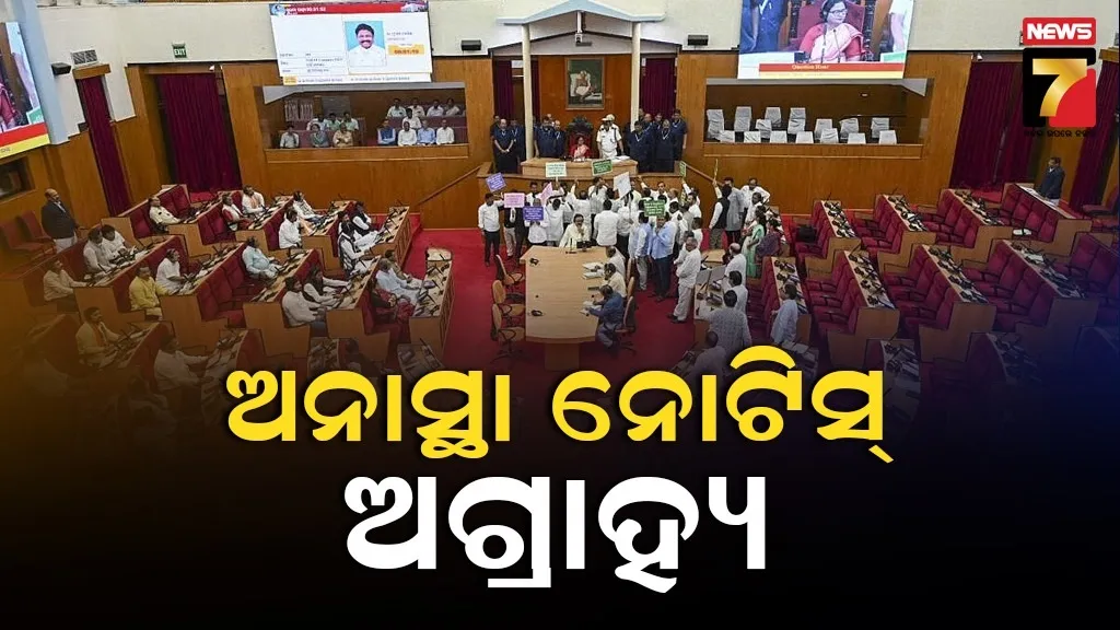ରାଜ୍ୟ ସରକାରଙ୍କ ବିରୋଧରେ ଅନାସ୍ଥା ପ୍ରସ୍ତାବ ଅଗ୍ରାହ୍ୟ, ପ୍ରତିବାଦରେ କଂଗ୍ରେସ କକ୍ଷତ୍ୟାଗ