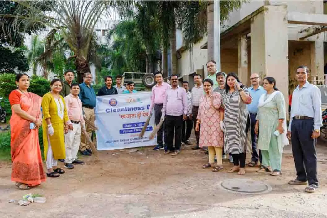 'Swachhta Abhiyan' program organized by SOA IBCS and NSS branch
