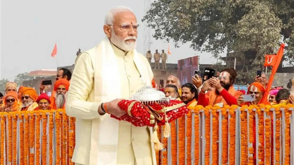 ଅଯୋଧ୍ୟା ମନ୍ଦିର ନିର୍ମାଣ ସମ୍ପୂର୍ଣ୍ଣ ହେବାର ଘୋଷଣା କରିବେ ପ୍ରଧାନମନ୍ତ୍ରୀ, ରାମଲଲାଙ୍କ ମନ୍ଦିର ଶିଖରରେ ବାନ୍ଧିବେ ପତାକା