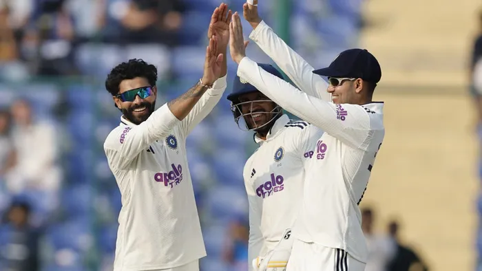 IND VS WI 2ND TEST: ଗିଲ୍-ଜୟସ୍ୱାଲଙ୍କ ବ୍ୟାଟିଂ ପରେ ବୋଲିଂରେ ଚମକିଲେ ଜାଡେଜା, ୩୭୮ ରନ୍‌ରେ ଭାରତ ଅଗ୍ରଣୀ
