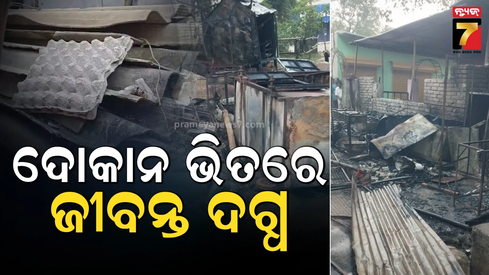 ଅଣ୍ଡା କାର୍ଟୁନରେ ନିଆଁ ଜାଳି ଶୋଇଥିବା ବେଳେ ବୃଦ୍ଧ ଜୀବନ୍ତ ଦଗ୍ଧ, ଜଳିଗଲା ଏକାଧିକ ଜୀବନ