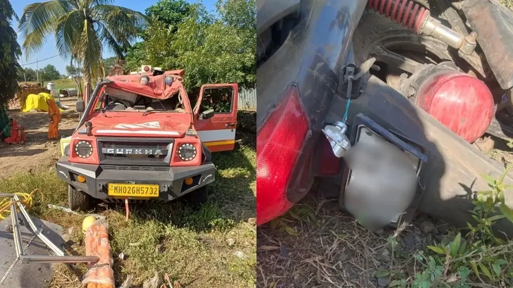 ଅଜିତ ପାୱରାଙ୍କ କାରକେଡର ଗାଡ଼ି ଦୁର୍ଘଟଣାର ଶିକାର, ୪ ପଥଚାରି ଆହତ 