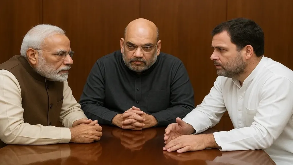 Modi-Rahul-Amit Shah 88 Min Meeting Sparks Talk