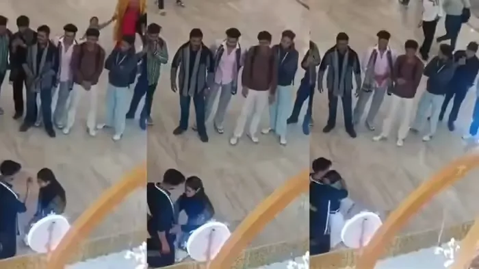 ମଲ୍ ମଝିରେ ପ୍ରେମିକାକୁ ପ୍ରପୋଜ କଲେ ଯୁବକ, ମଥାରେ ଦେଲେ ସିନ୍ଦୂର, ପିନ୍ଧାଇଲେ ମଙ୍ଗଳସୂତ୍ର, Video ଭାଇରାଲ୍