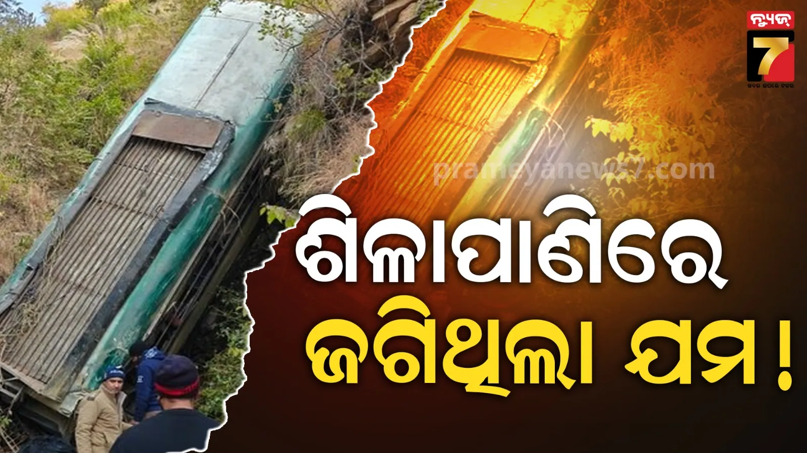 bus falls into gorge 