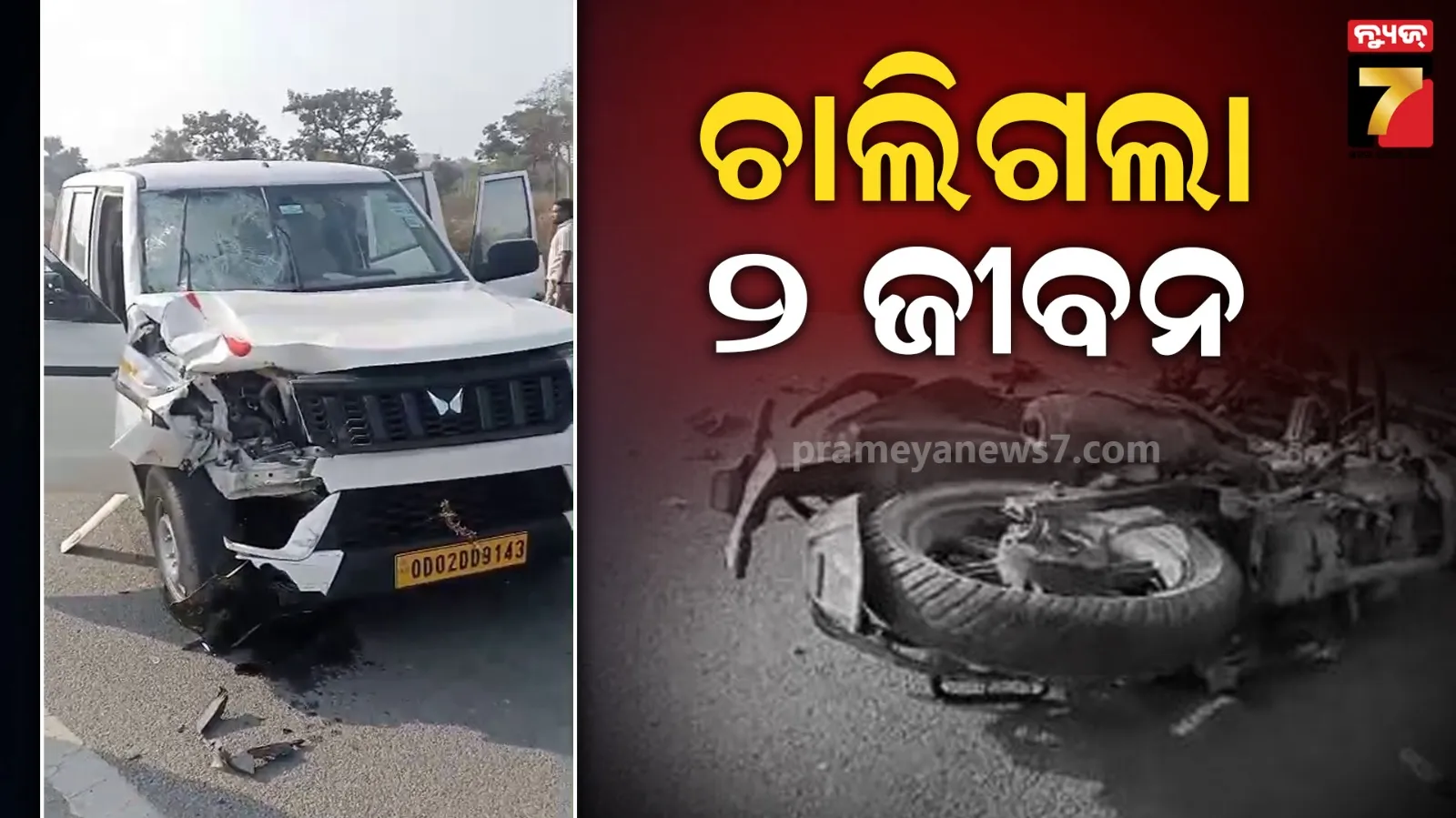 Sambalpur Road Accident: 2 Dead, 1 Critical