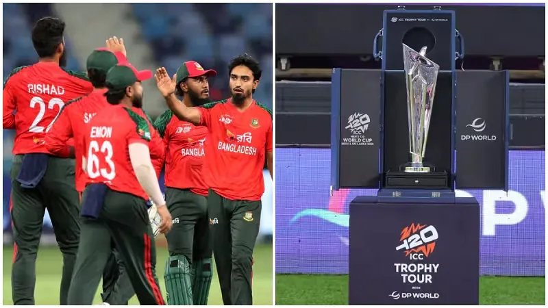 T-20 ବିଶ୍ଵକପରୁ ବିଦା ହେବ ବାଂଲାଦେଶ ! ଏହି ଦଳକୁ ମିଳିପାରେ ସରପ୍ରାଇଜ ଏଣ୍ଟ୍ରି, ୨୧ରେ ଆସିବ ICCର ଚୂଡ଼ାନ୍ତ ନିଷ୍ପତ୍ତି 