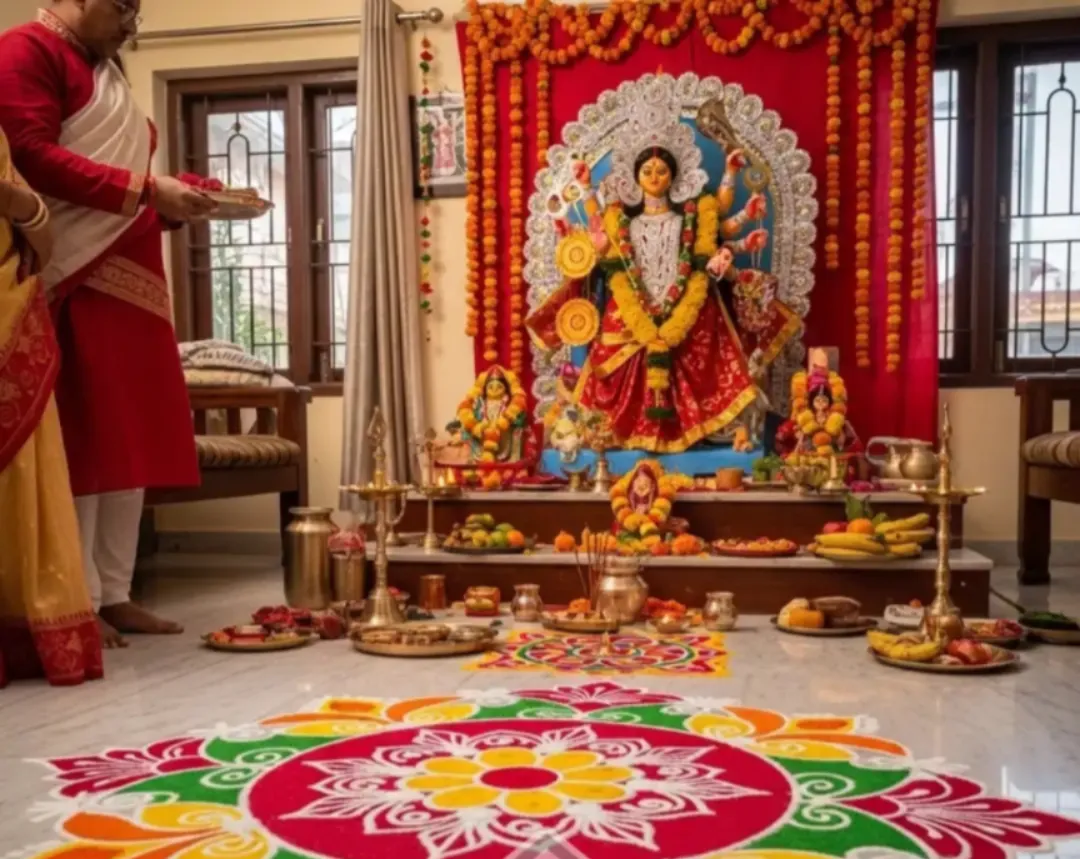  ମାର୍କେଟର ଦାମୀ ସୋ-ପିସ୍ ବଦଳରେ ପୁରୁଣା ଶାଢ଼ି ଓ ଦୁପଟ୍ଟାରେ ସଜାନ୍ତୁ ମା' ଦୁର୍ଗାଙ୍କ ସୁନ୍ଦର ପୂଜାସ୍ଥଳୀ