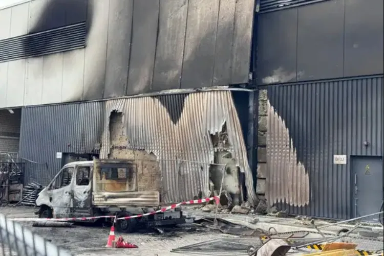 Germany building fire