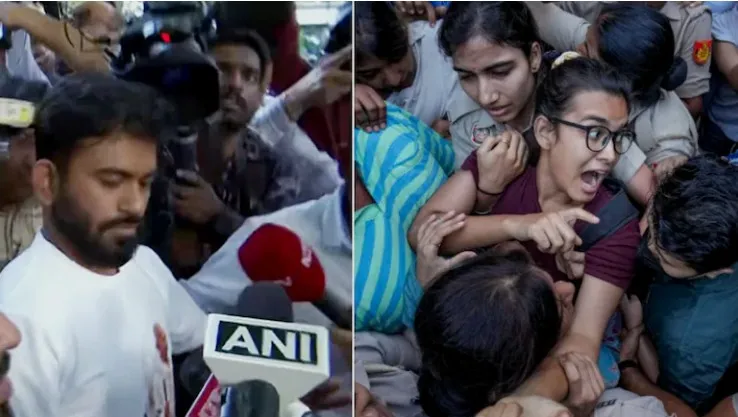 Neha Bora detained by Delhi Police
