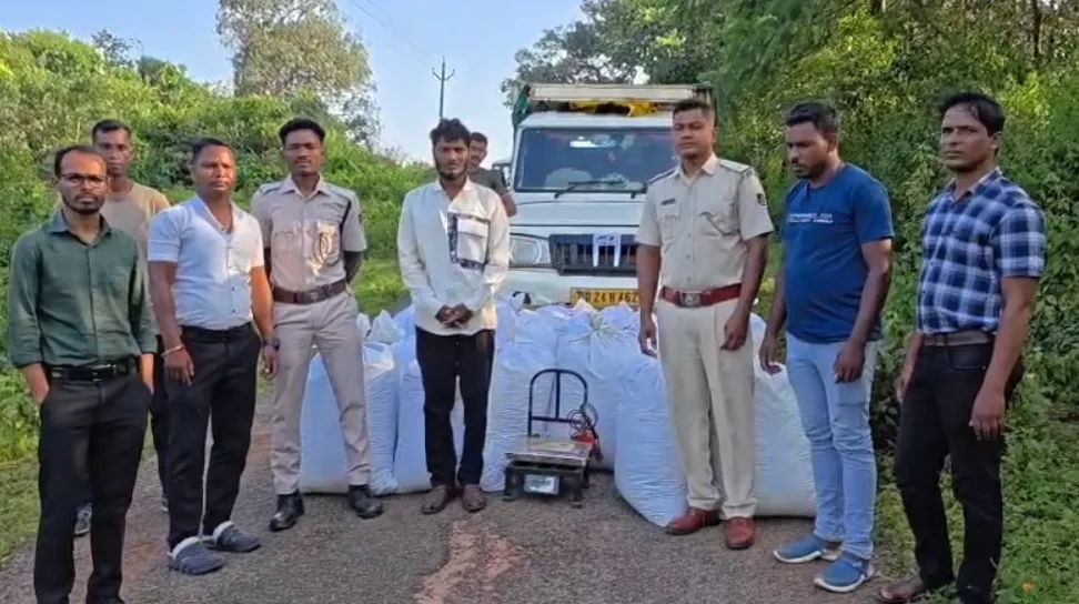 ୫ କ୍ୱିଣ୍ଟାଲରୁ ଅଧିକ ପରିମାଣର ଗଞ୍ଜେଇ ଜବତ : ଛତିଶଗଡ଼ ଯାଉଥିବା ବେଳେ ଧରିଲା ପୋଲିସ