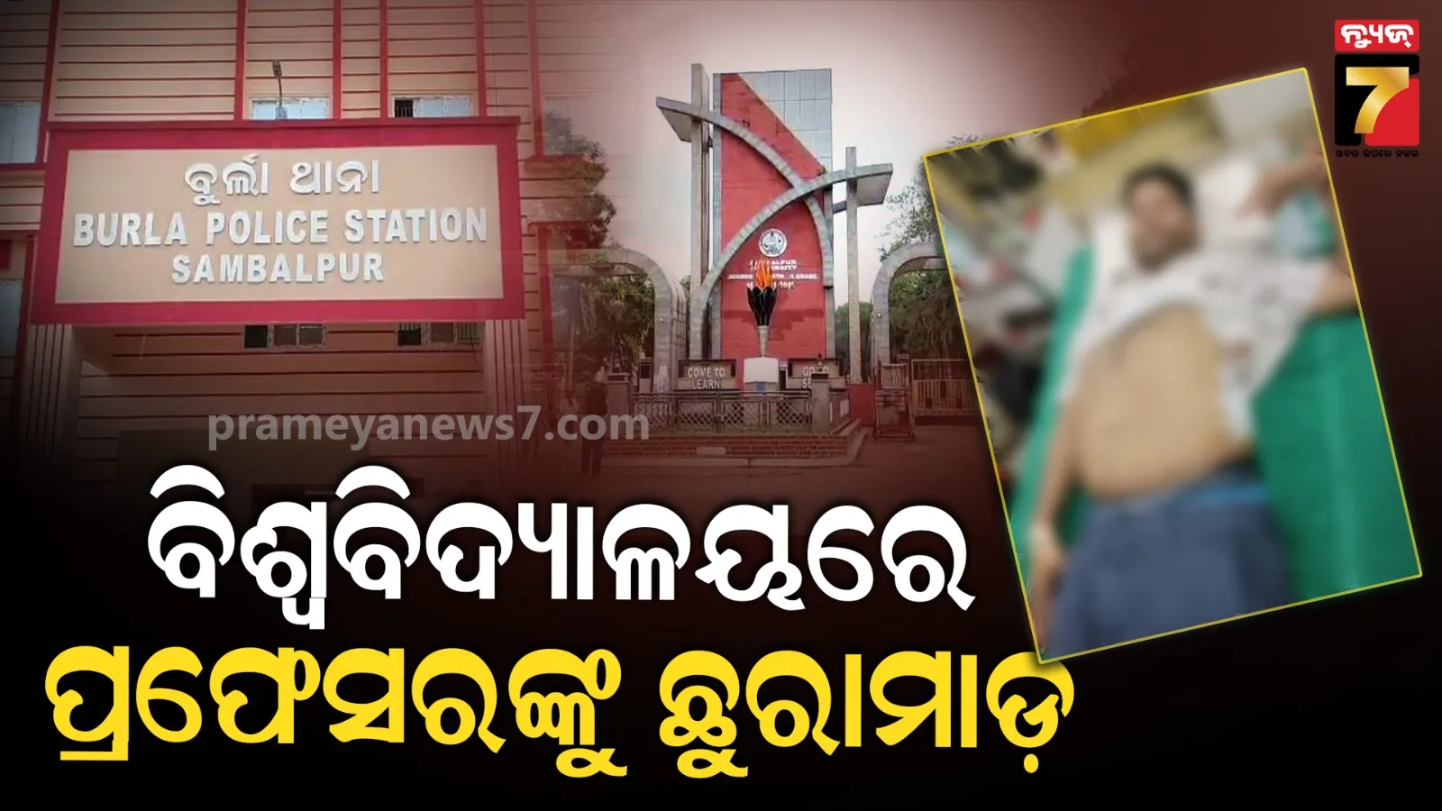 Sambalpur University Professor Stabbed by Former Employee, Accused on the Run