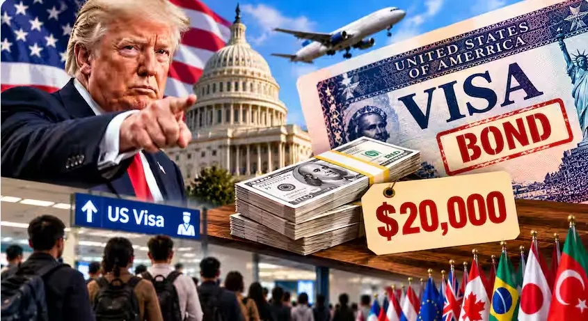 US Visa Bond Rules 2026: 50 Countries Face Up to $20,000 Bond