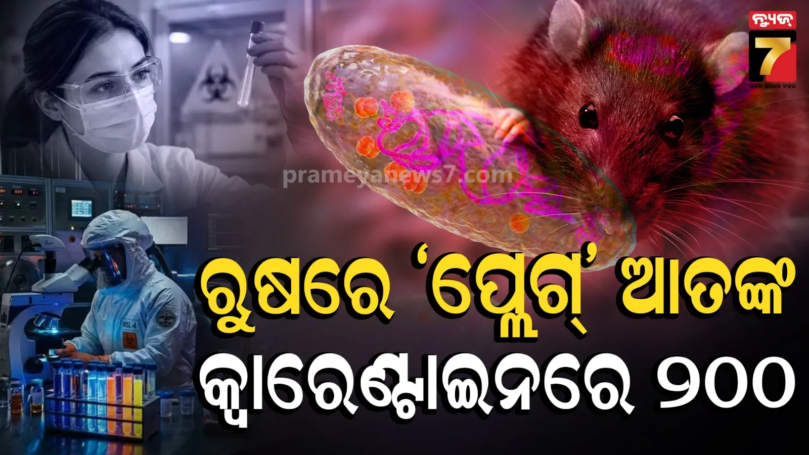 ରୁଷରେ ପ୍ଲେଗ୍ ଆତଙ୍କ ! ଟେଷ୍ଟ ଲ୍ୟାବରେ ଗବେଷକଙ୍କ ମୃତ୍ୟୁ, କ୍ଵାରେଣ୍ଟାଇନରେ ୧୯୭ ଜଣ
