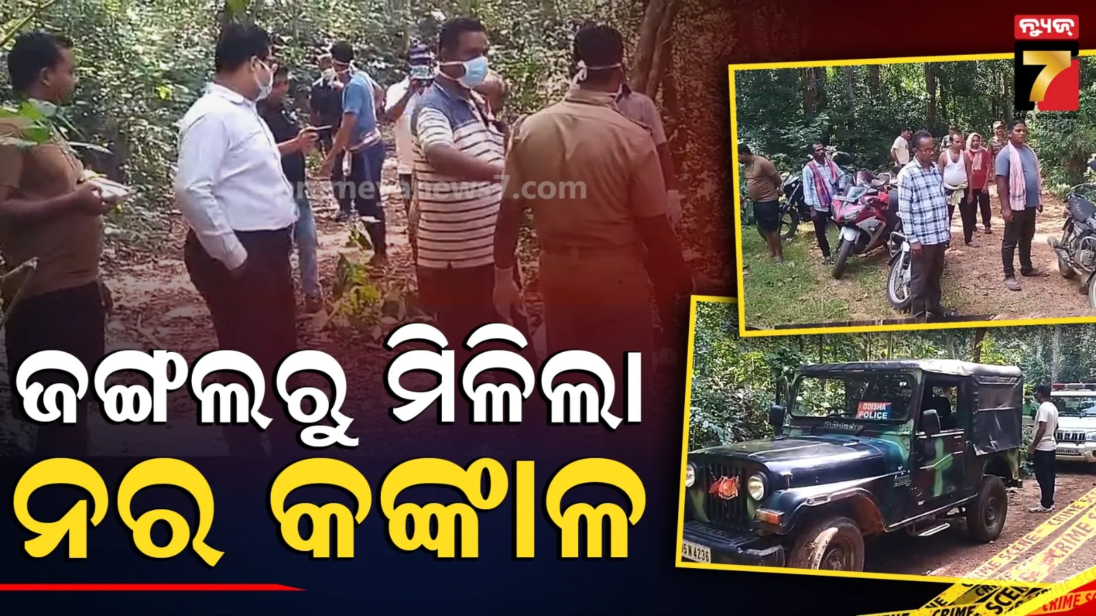 ଜଙ୍ଗଲରୁ ଉଦ୍ଧାର ହେଲା ନର କଙ୍କାଳ, ହତ୍ୟା ସନ୍ଦେହ