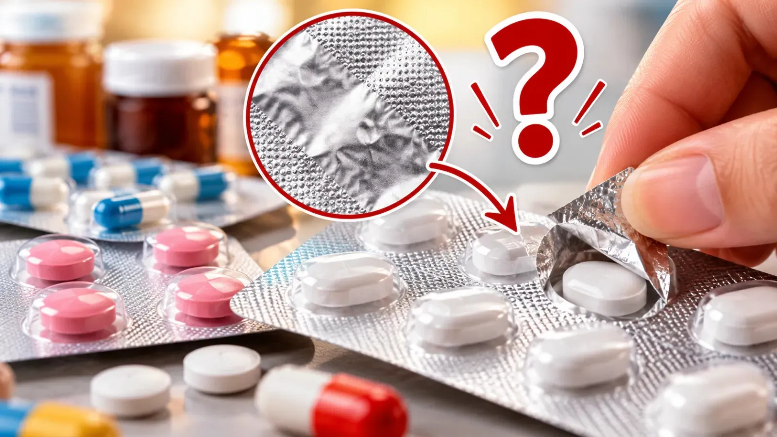 Medicines Packed in Aluminium Foil
