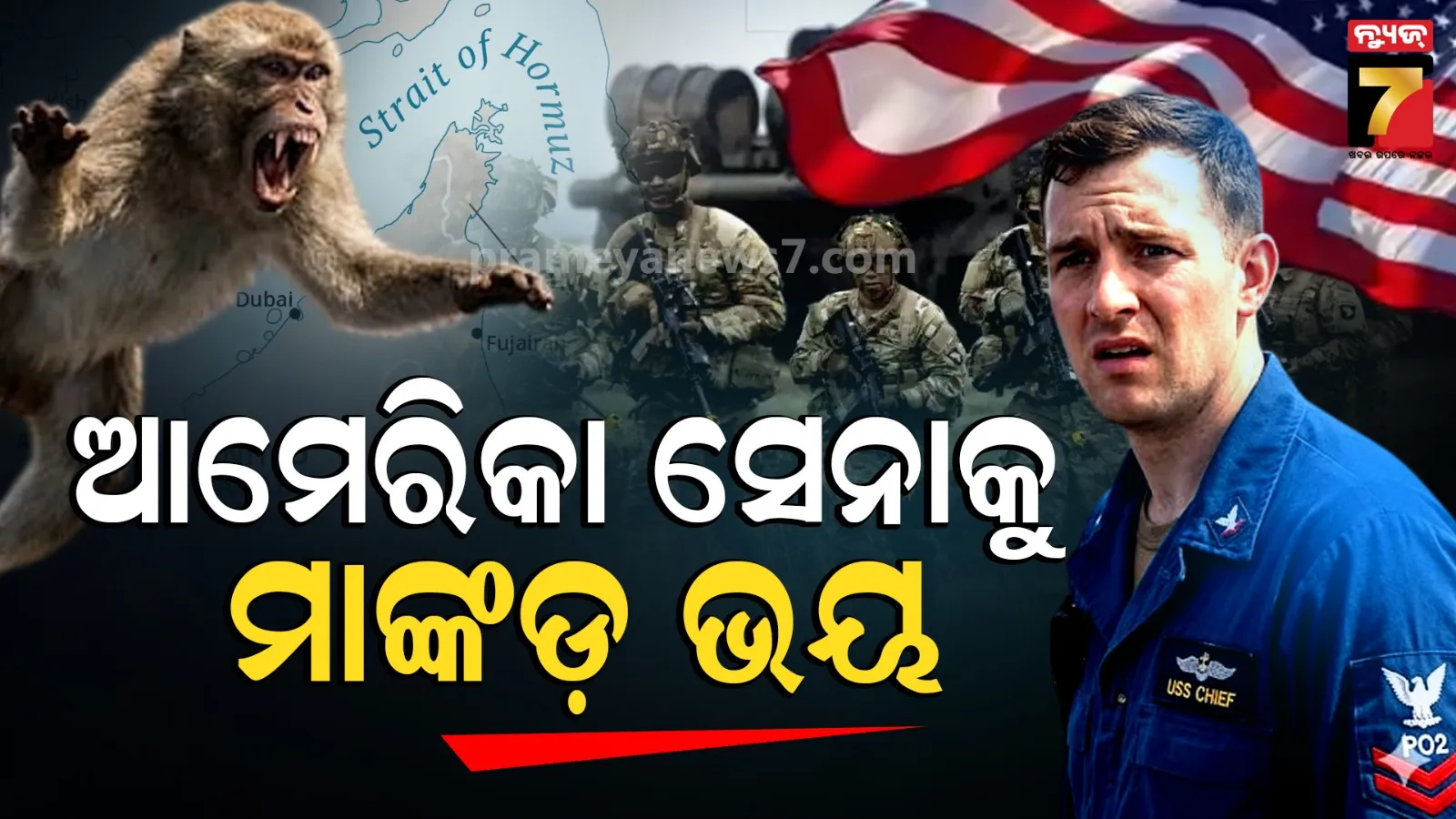US Sailor Monkey Attack: ହର୍ମୁଜ ପ୍ରଣାଳୀ ମିଶନ ବେଳେ ଆମେରିକୀୟ ସୈନିକଙ୍କୁ ମାଙ୍କଡ଼ ଆକ୍ରମଣ, ଥାଇଲ୍ୟାଣ୍ଡରେ ଘଟିଲା ଅଭାବନୀୟ ଘଟଣା 