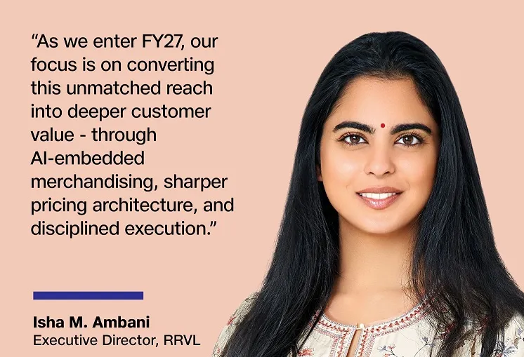 ଏଆଇ ଏବଂ ମୂଲ୍ୟ ଉପରେ ଫୋକସ, ମୂଲ୍ୟରେ ପରିବର୍ତ୍ତିତ କରିବ ରିଲାଏନ୍ସ ରିଟେଲ୍: ଈଶା ଅମ୍ବାନୀ