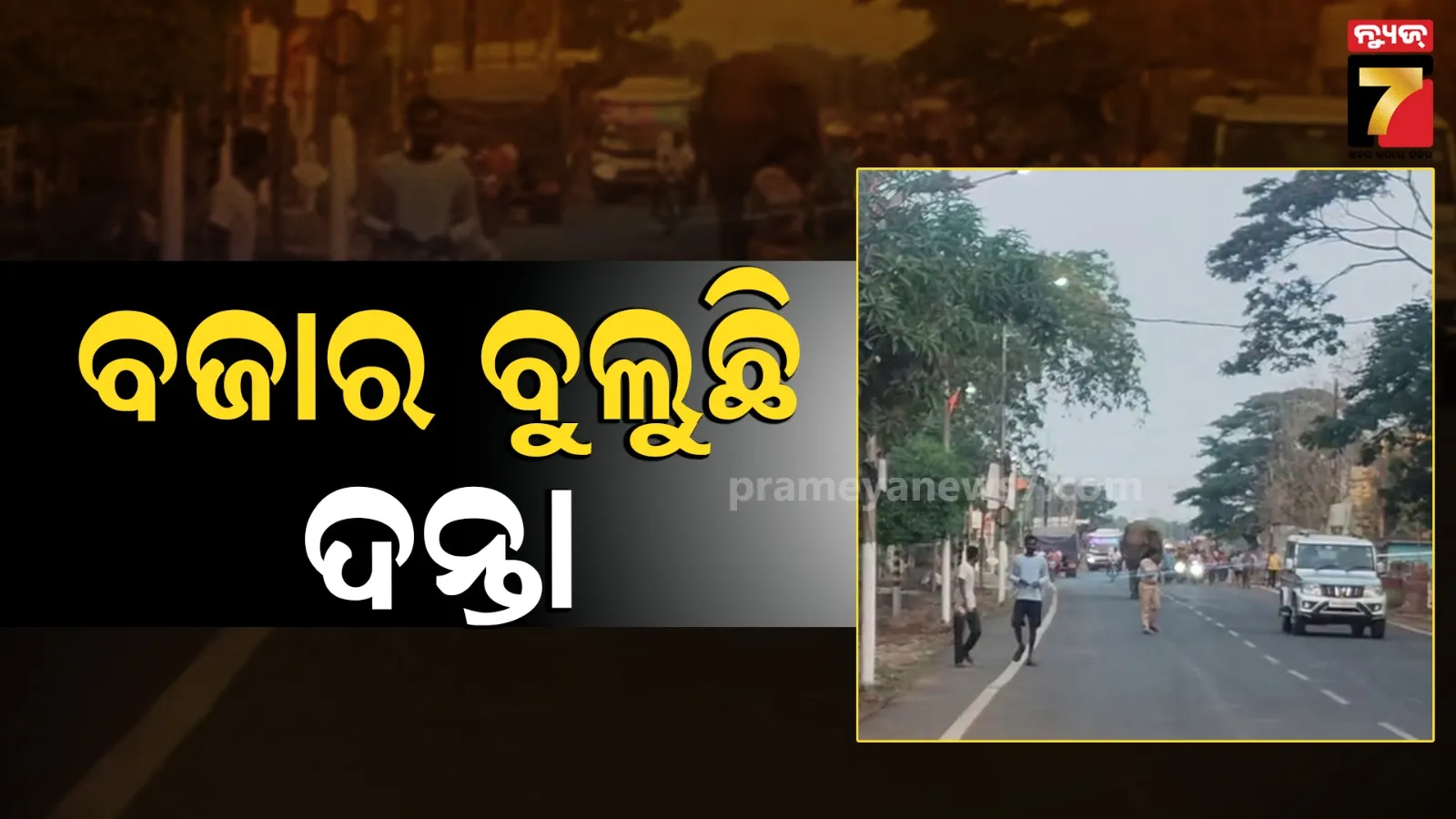 Elephant On Road: ବୀର ଦର୍ପରେ ରାଜରାସ୍ତାରେ ଚାଲିଛି ଦନ୍ତା ; ଆଗରେ ବନ ବିଭାଗ, ପଛରେ ପଥଚାରୀ