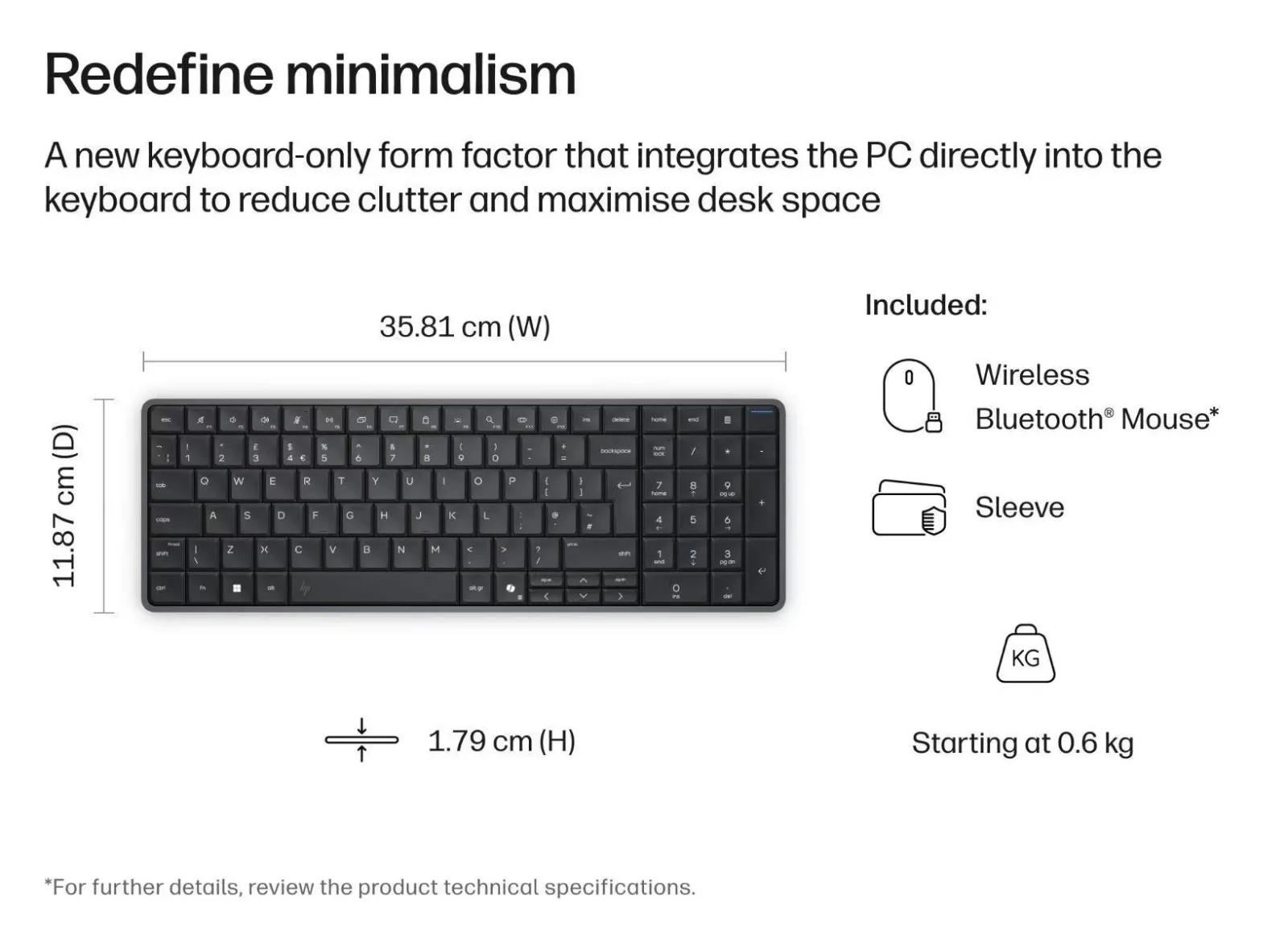 PC inside keyboard