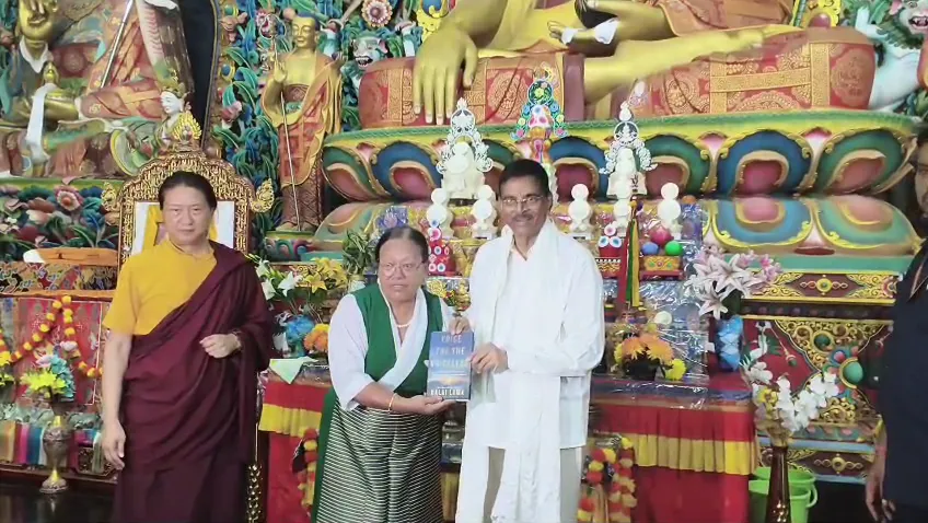 Governor Dr. Haribabu Kambhampati visit Jirang Buddhist Temple