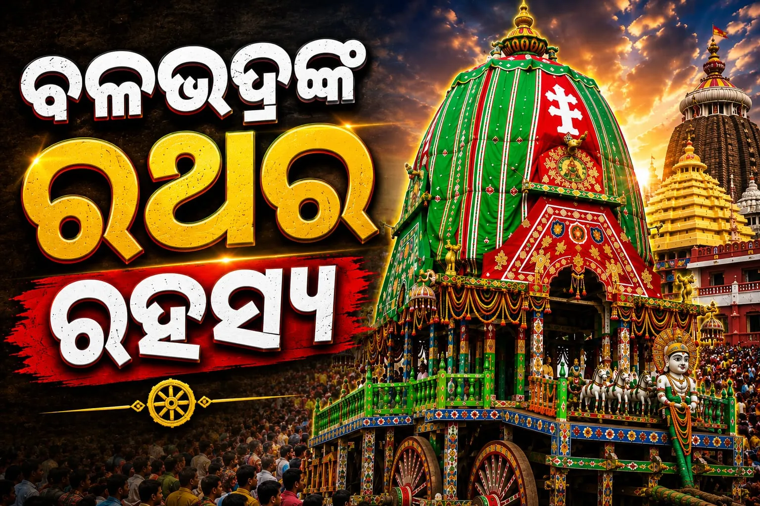 ରଥ ବି ଦେବତା, ରଥୀ ବି ଦେବତା: ଥରେ ଦେଖିଦେଲେ ପାପକ୍ଷୟ, ଜାଣନ୍ତୁ ବଡ଼ଠାକୁରଙ୍କ ‘ତାଳଧ୍ଵଜ’ ରଥର ରହସ୍ୟ