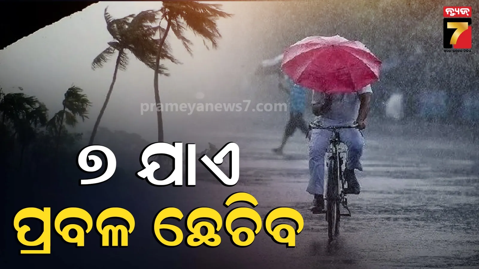 Weather Update : ବଙ୍ଗୋପସାଗରରେ ଆସୁଛି ଲଘୁଚାପ, ୭ ଯାଏ ରାଜ୍ୟର ବିଭିନ୍ନ ସ୍ଥାନରେ ପ୍ରବଳ ବର୍ଷା