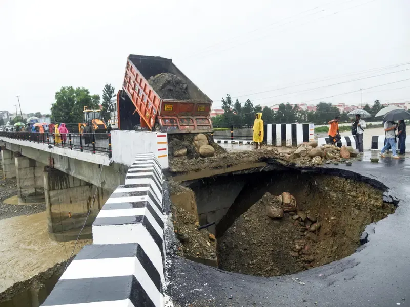 bridge damaged