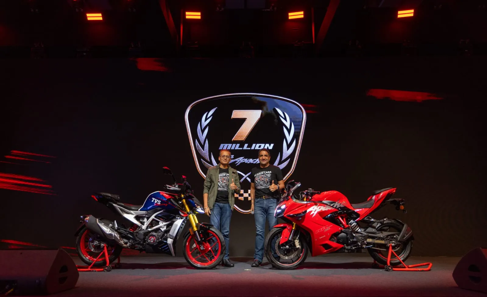 TVS Apache now has 7 Million Global Riders.