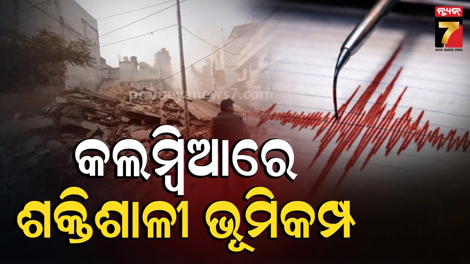 Colombia Quake: ଶକ୍ତିଶାଳୀ ଭୂମିକମ୍ପରେ ଥରିଲା କଲମ୍ବିଆ, ବ୍ୟାପକ କ୍ଷୟକ୍ଷତି ଆଶଙ୍କା