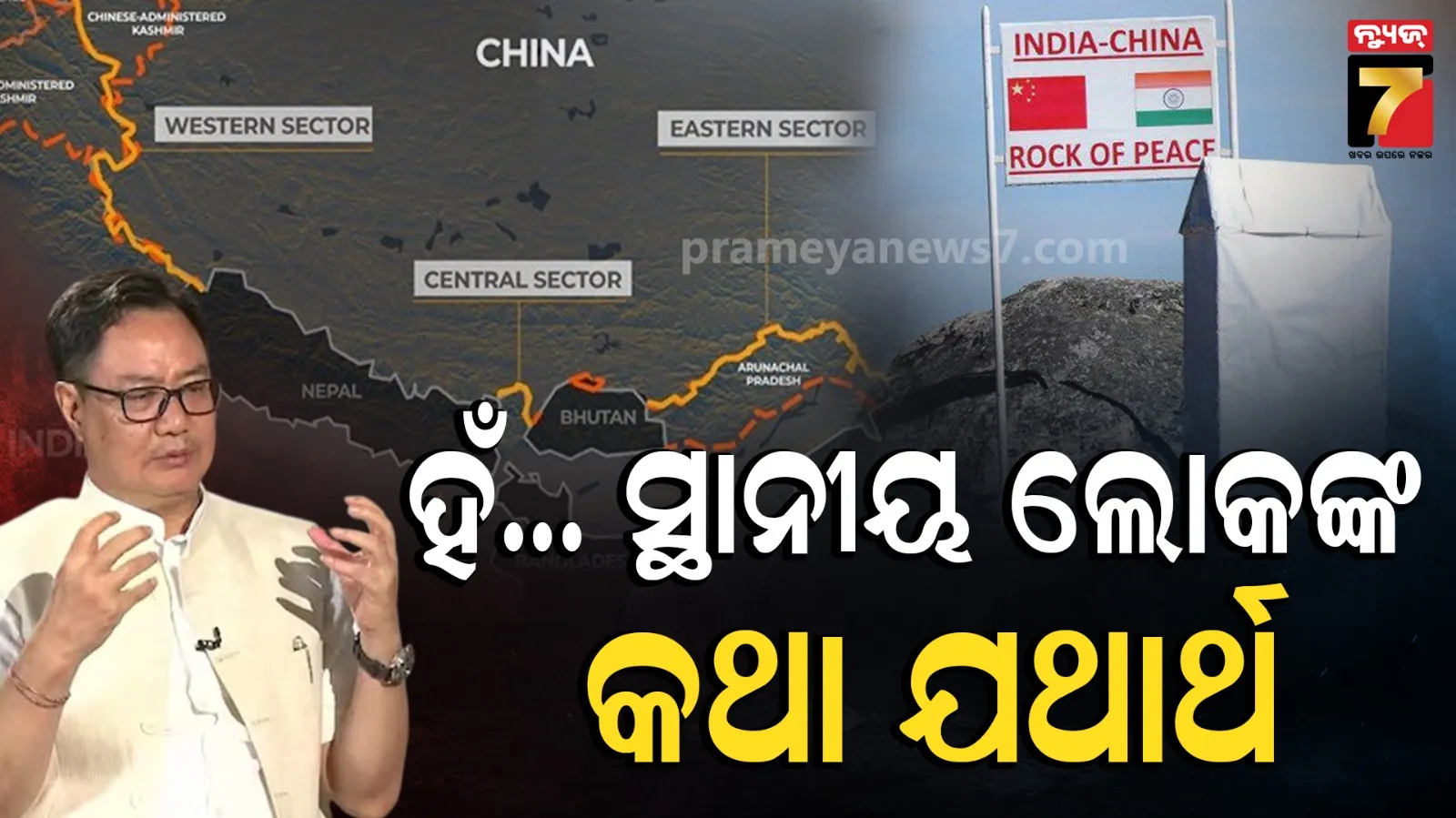 Kiren Rijiju on Arunachal Pradesh Chinese occupation