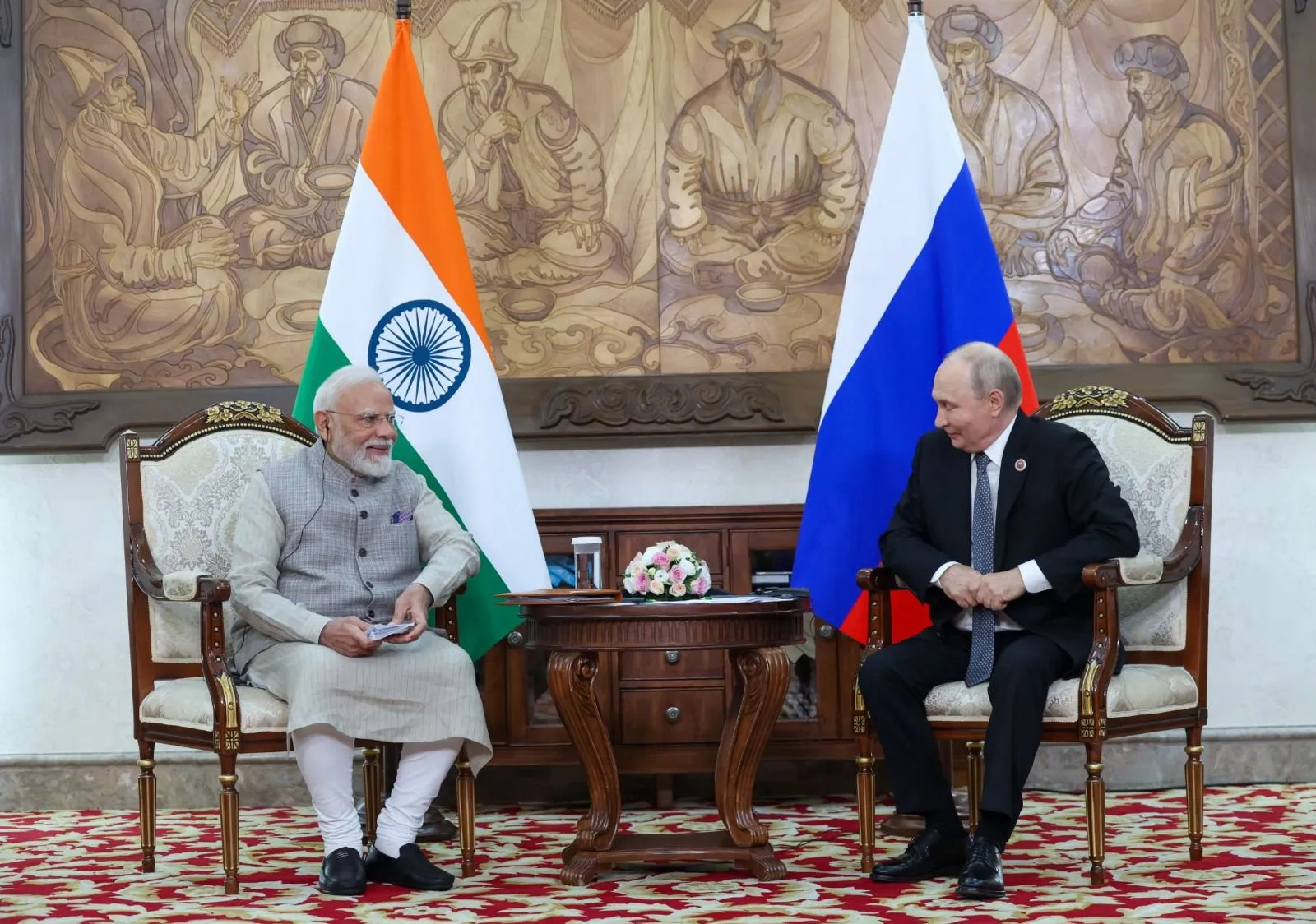 Modi meets Putin 