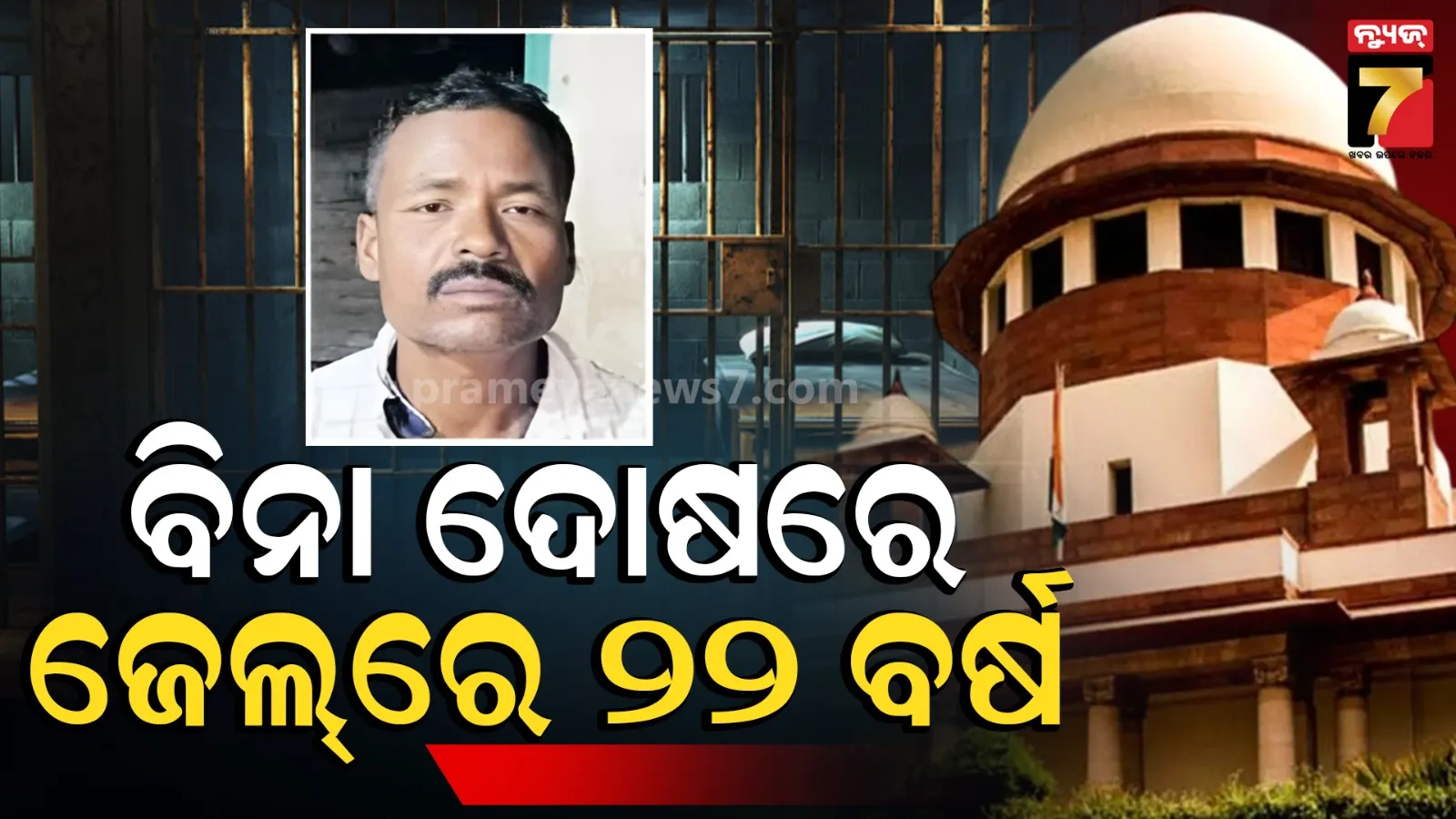 ବିନା ଦୋଷରେ ଜେଲ୍ କଟିଲା ୨୨ ବର୍ଷ, ହାଇକୋର୍ଟଙ୍କ ଆଭିମୁଖ୍ୟକୁ ନେଇ ସୁପ୍ରିମକୋର୍ଟଙ୍କ ଅସନ୍ତୋଷ