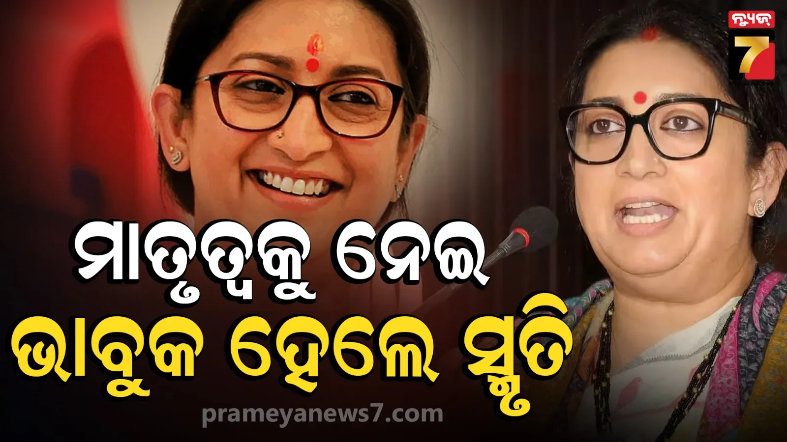 Smriti Irani’s Emotional Message on Motherhood