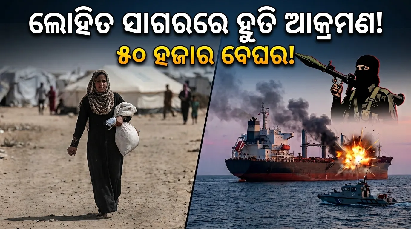 ୟେମେନରେ ହୁତି ବିଦ୍ରୋହୀଙ୍କ ଭୟଙ୍କର ଆକ୍ରମଣ: ଘରଦ୍ୱାର ଛାଡ଼ି ପଳାଇଲେ ୫୦ ହଜାର ନାଗରିକ