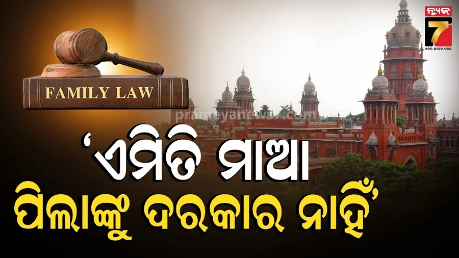  ମାଦ୍ରାସ ହାଇକୋର୍ଟଙ୍କ ବଡ଼ ରାୟ: ଅଶ୍ଳୀଳ ଫଟୋ ଓ ଫୋନ୍ କଲ୍ ପାଇଁ ମାଆକୁ ମିଳିଲାନି ସନ୍ତାନର କଷ୍ଟଡି, କହିଲେ- ‘ନୈତିକ ସ୍ଖଳନ’