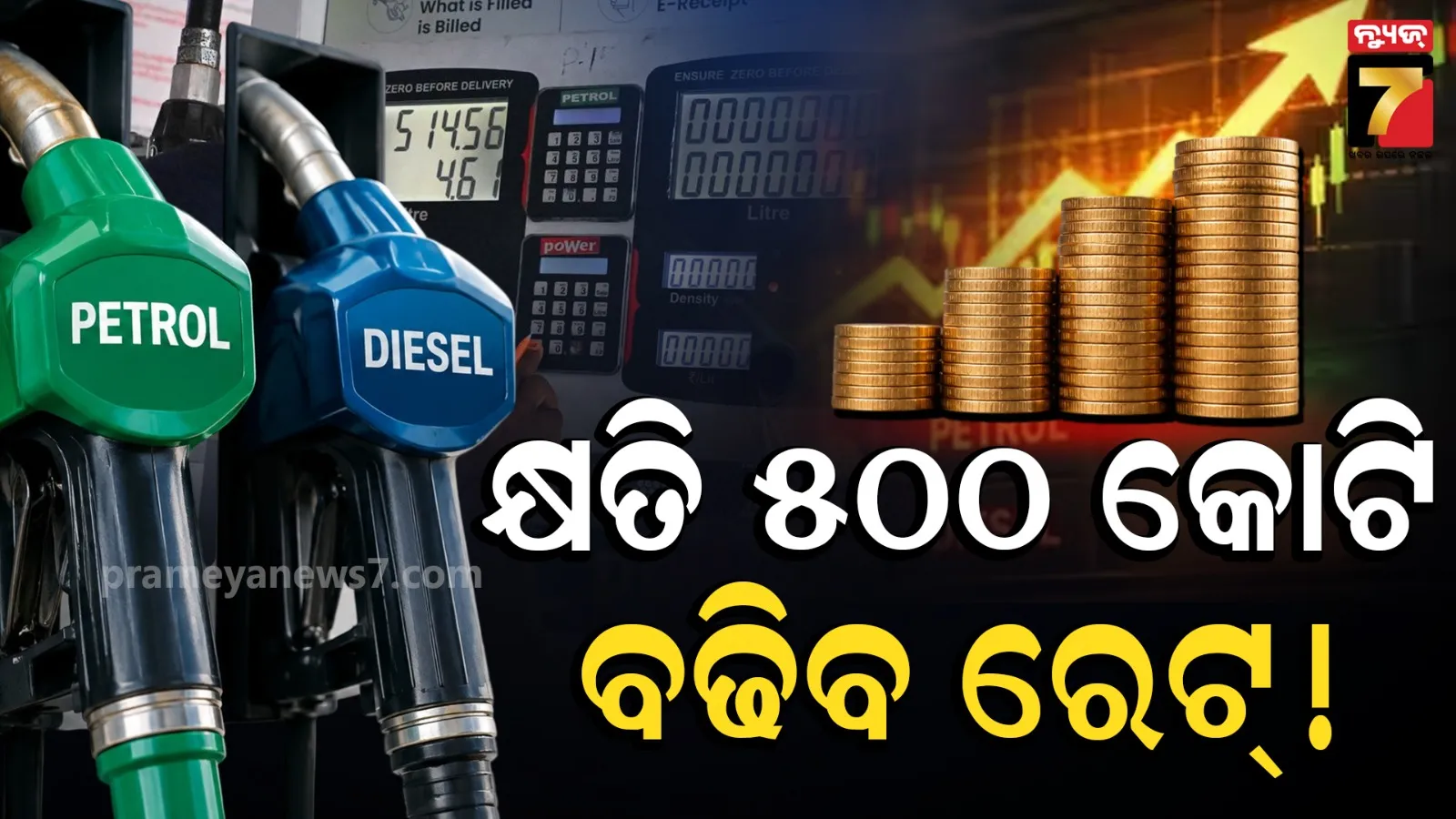ତୈଳ କମ୍ପାନୀଙ୍କ କ୍ଷତି ଦିନକୁ ୫୦୦ କୋଟି ଟଙ୍କା : ଆଗକୁ ବଢ଼ିଯିବ ପେଟ୍ରୋଲ-ଡିଜେଲ୍ ରେଟ୍ !