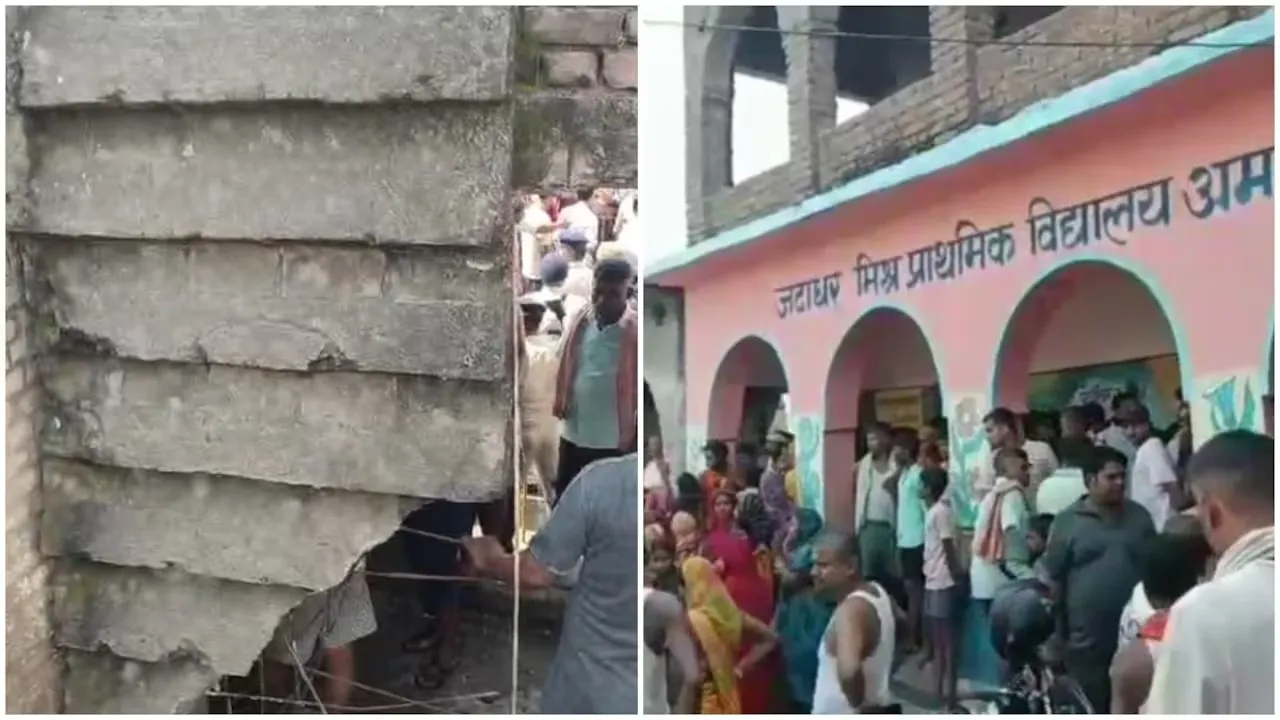 School staircase collapses during class
