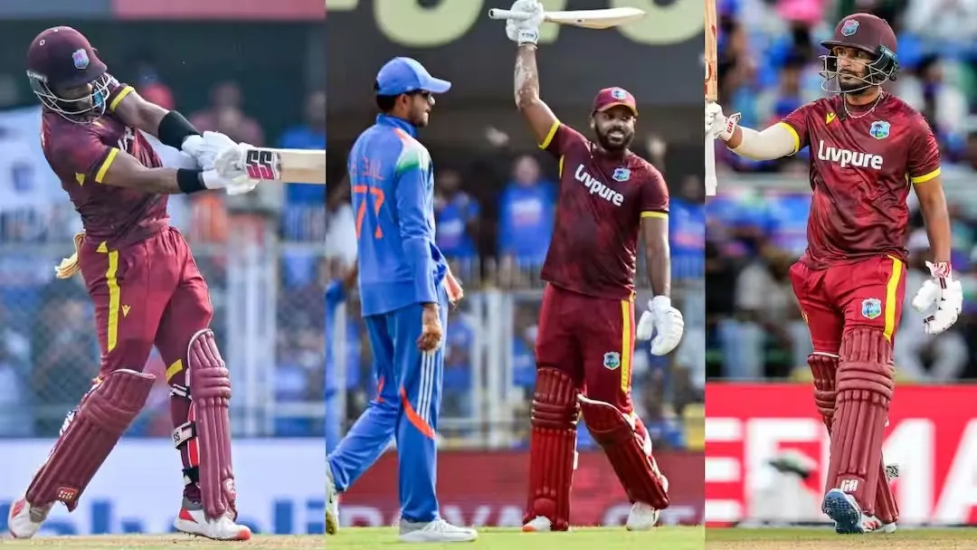 IND vs  WI: ଗୋଟିଏ ମ୍ୟାଚରେ ୩ ଶତକ, ଗୌହାଟୀରେ ଓ୍ଵେଷ୍ଟଇଣ୍ଡିଜର ସ୍କୋର ୪୦୫, ଭାରତୀୟ ବୋଲର ଲାଚାର  